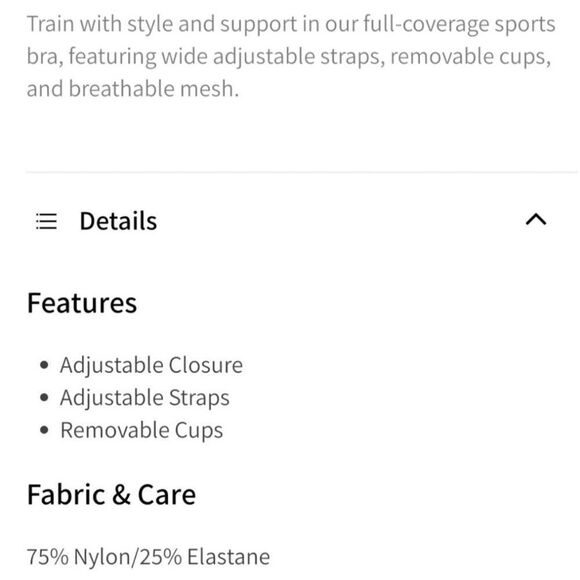 Fabletics Zoe High Impact Sports Bra Size Small - Picture 4 of 8